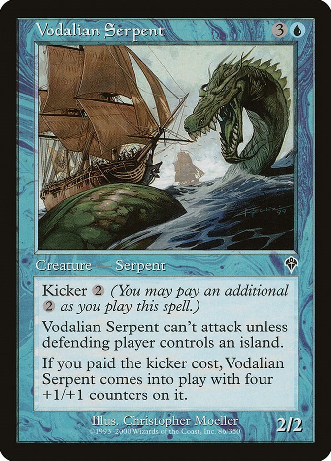 Vodalian Serpent Invasion 86 MTG MP