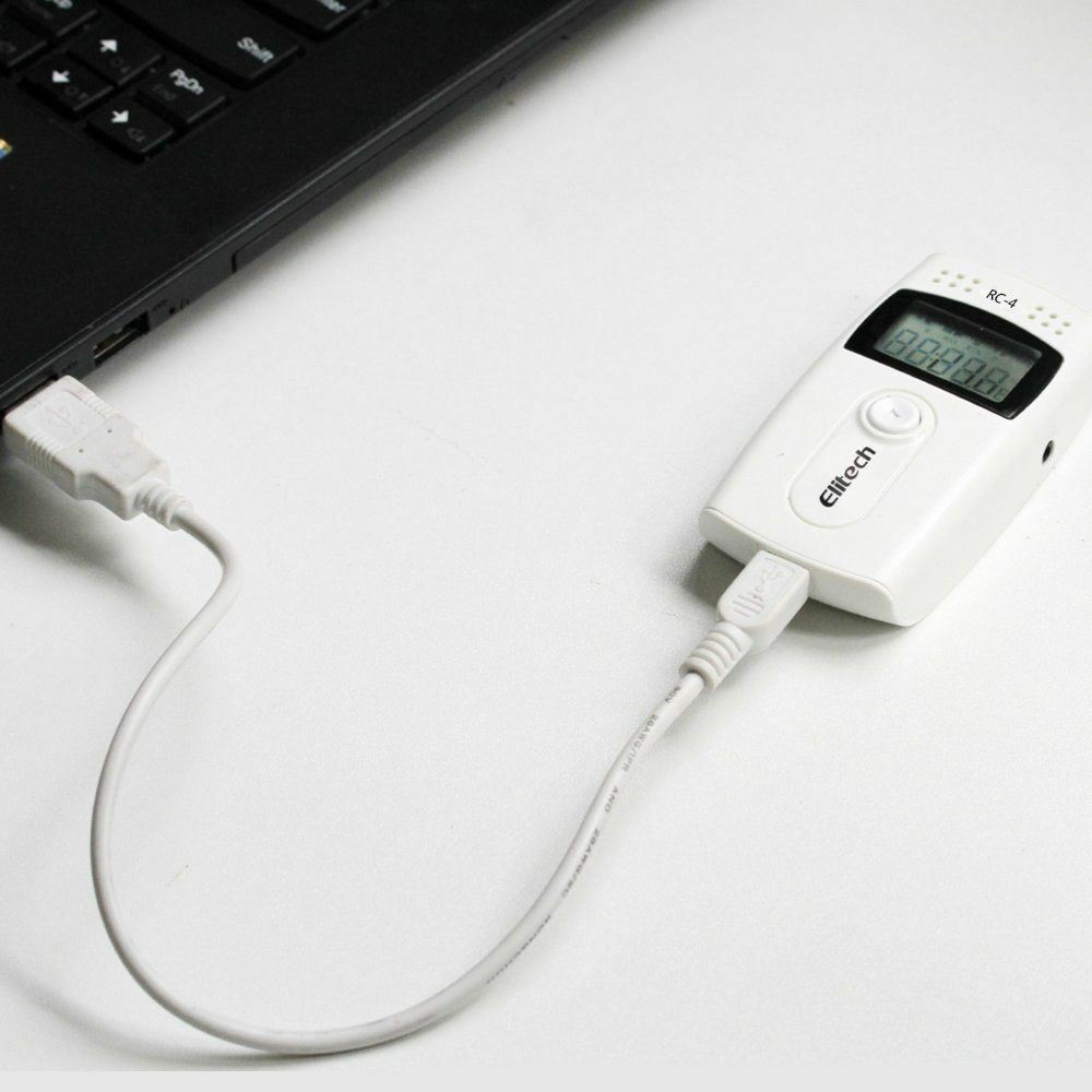 Elitech RC-4 Temperature Data Logger USB Recorder w/ External Probe -40℉~185℉