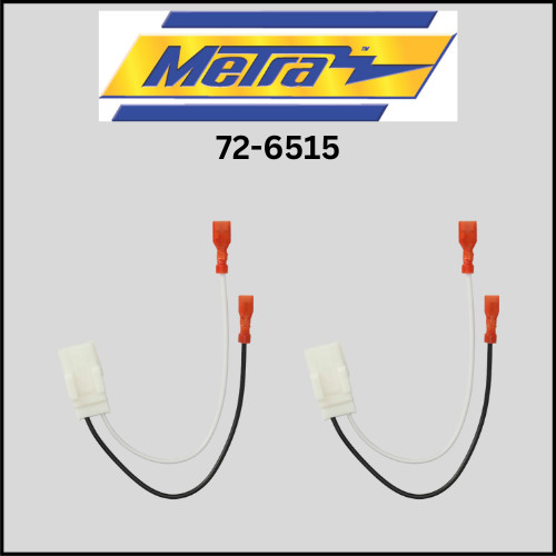 METRA 72-6515 / CAR SPEAKER HARNESS ADAPTER (PAIR) FOR CHRYSLER / DODGE VEHICLES