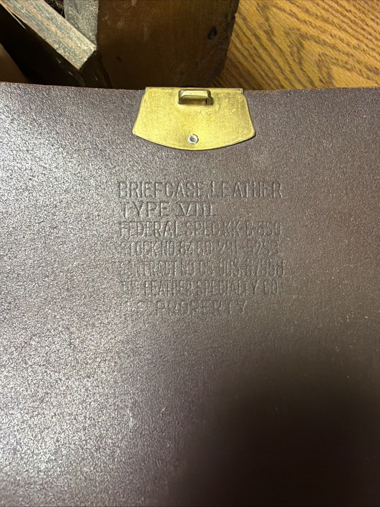 Us Military Leather Briefcase