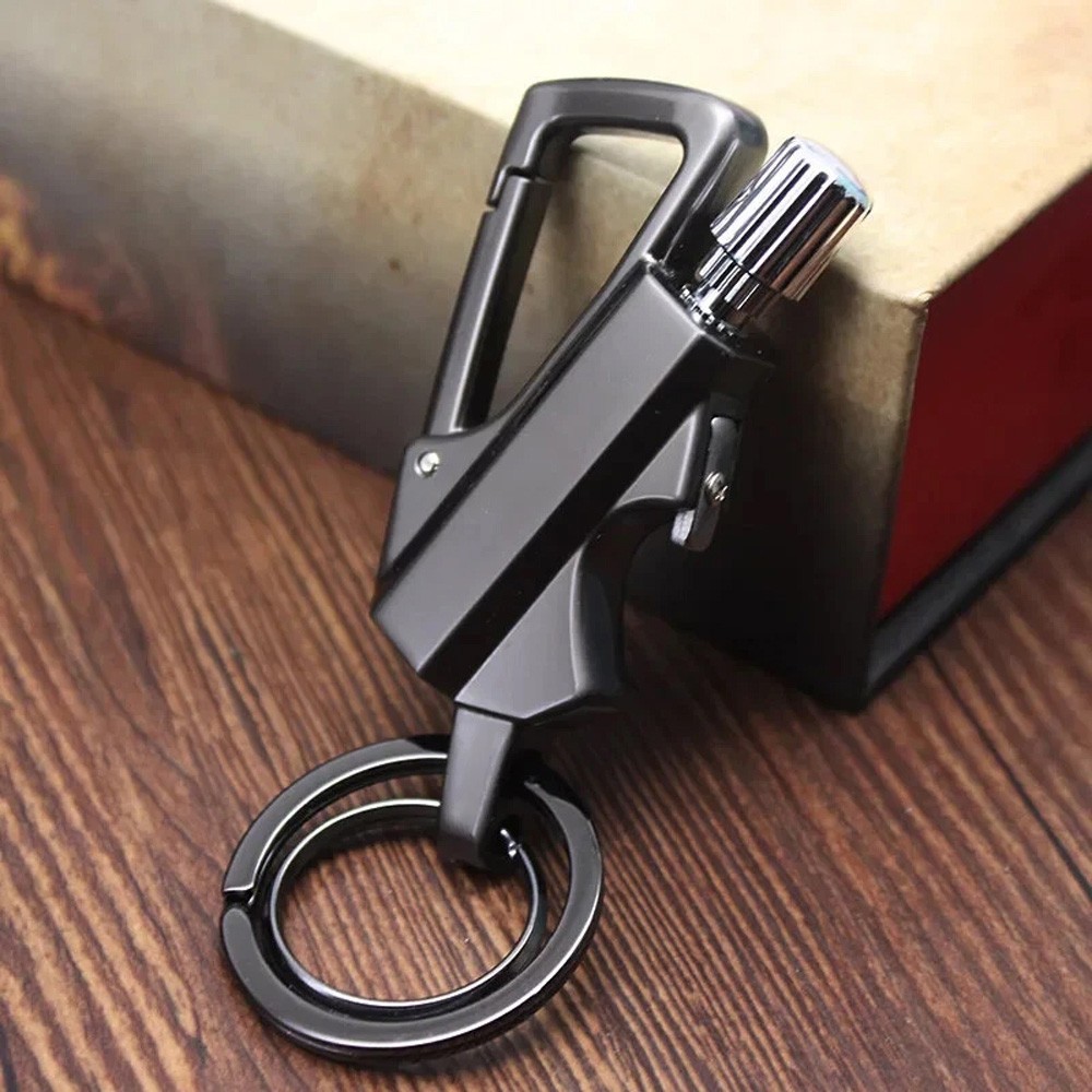 1-3Pack Permanent Match Infinity Lighter with Multitool Keychain Bottle Opener