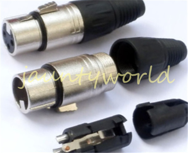 1PCS XLR Female 3-pin Plug Connector MicrophPatch