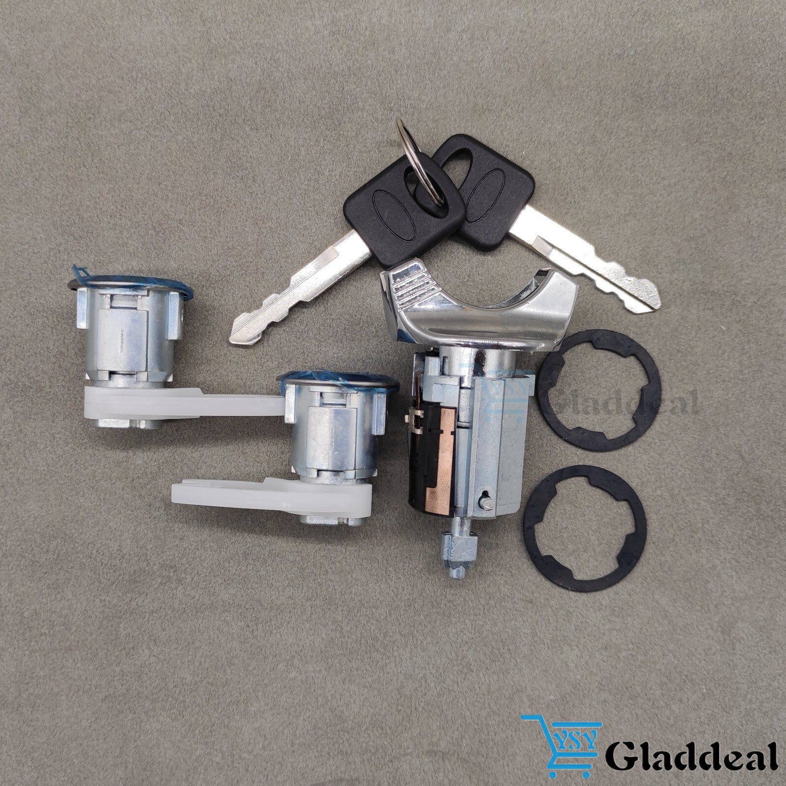 IGNITION & DOOR LOCK CYLINDER SET FOR 92-96 BRONCO F-150 F-250 F-350 KEYED ALIKE