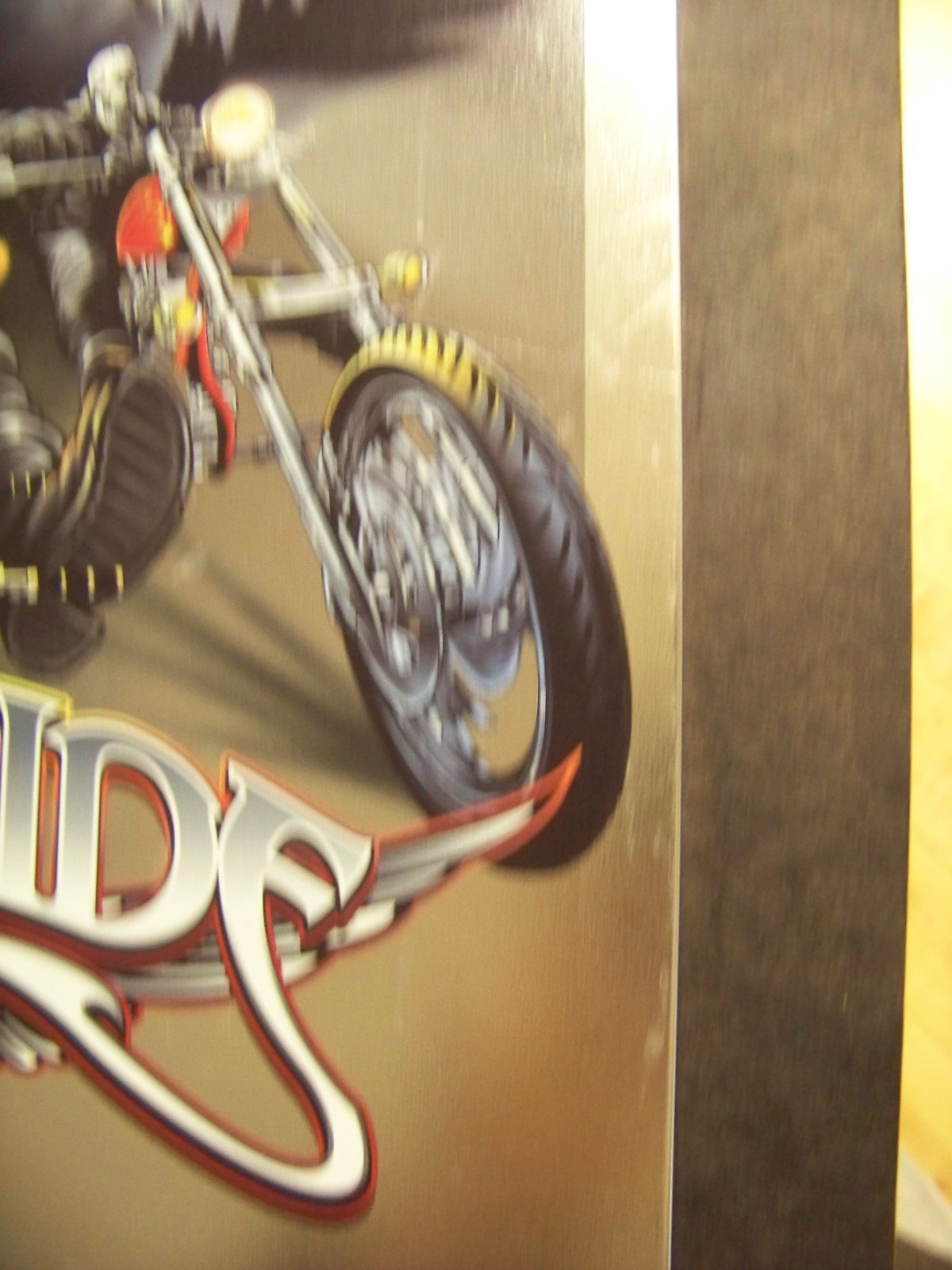 Live to Ride metal sign 12.5" x 16" reproduction motorcycles wolves