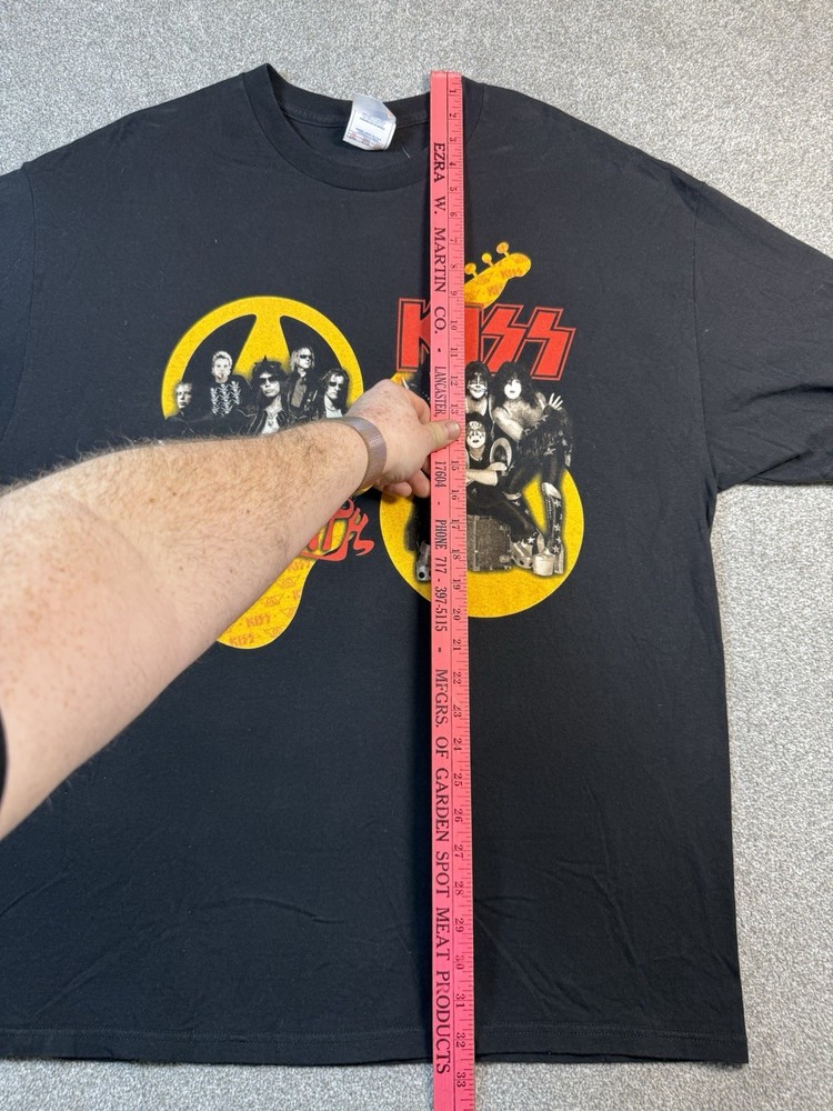KISS & Aerosmith - Tour 2003-2004 Concert 2-Sided T-Shirt 2XL Black
