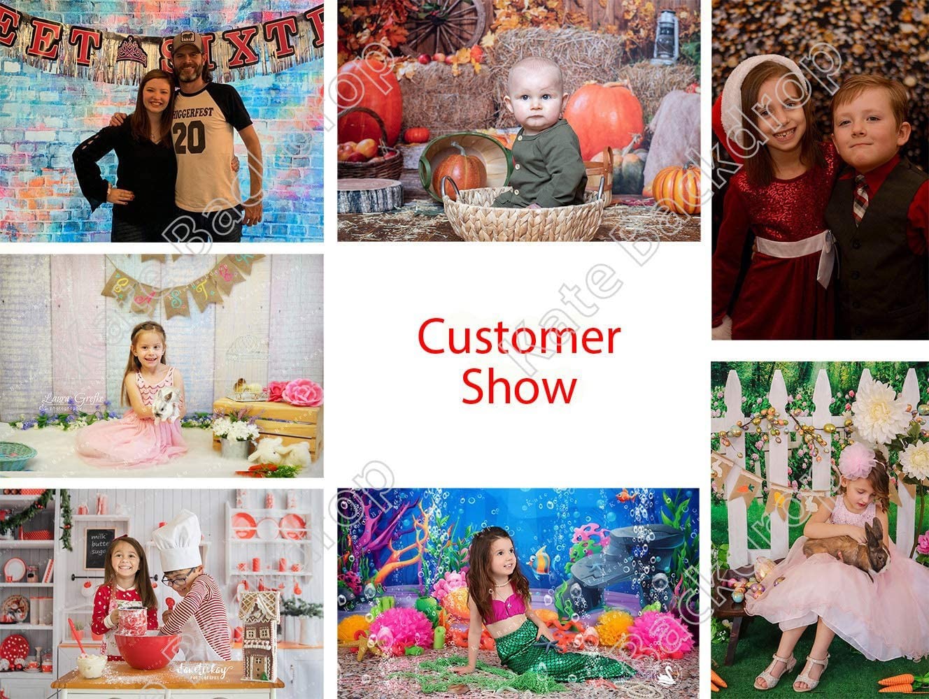 Kate Spring Colorful Flowers Photography Wall Backdrop 10x6.5ft Mixcolor