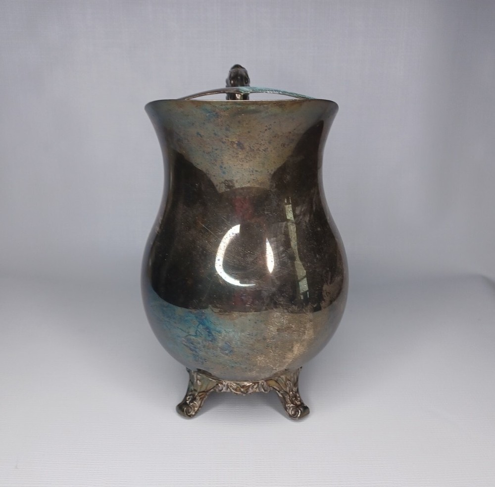 F B Rogers Silver Company Silver Pitcher Handle & Footed