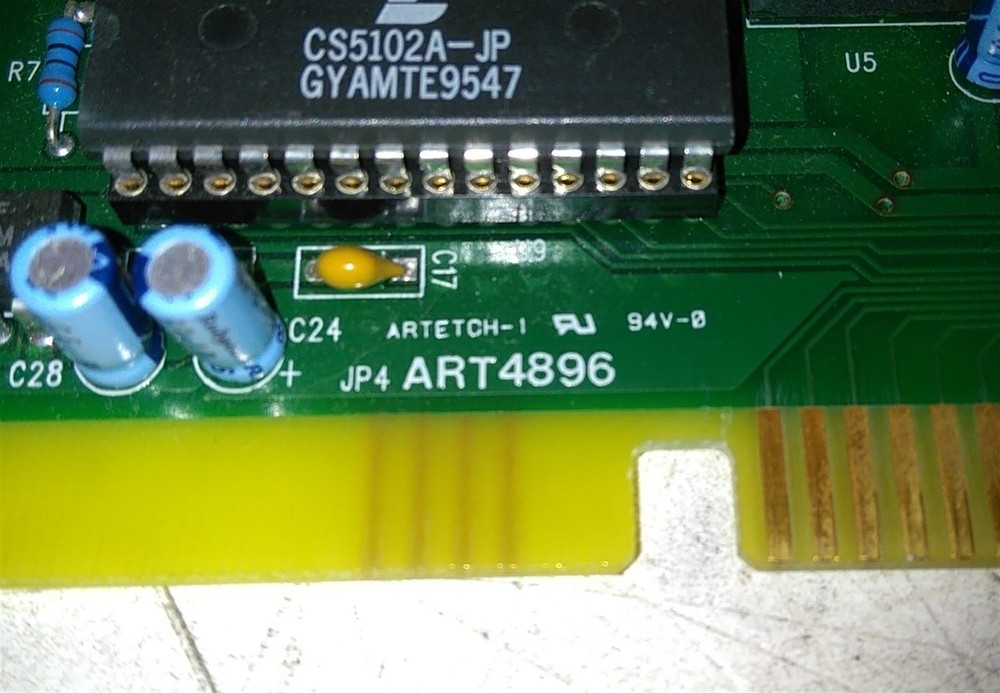 Defective Stable MicroSystems TA027 IBMADWIN ISA Controller Card AS-IS
