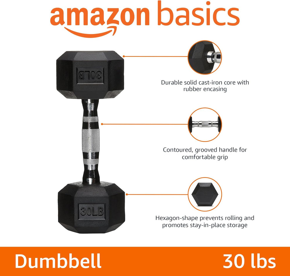 Rubber Hex Dumbbell Hand Weight