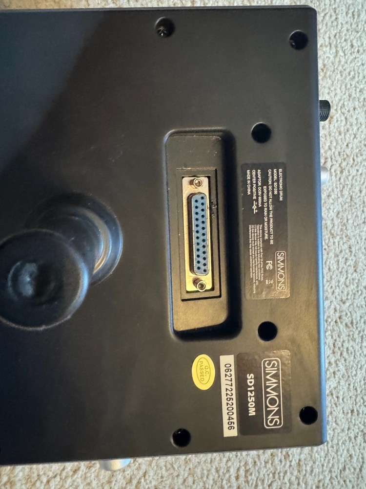 Simmons SD1250M Drum Module Brain Controller + Power Supply Tested Excellent