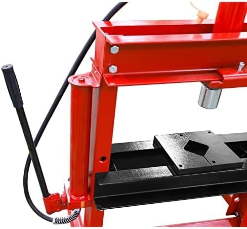 Big RED ATY12001R Torin Steel H-Shape Hydraulic Garage/Shop Benchtop Press