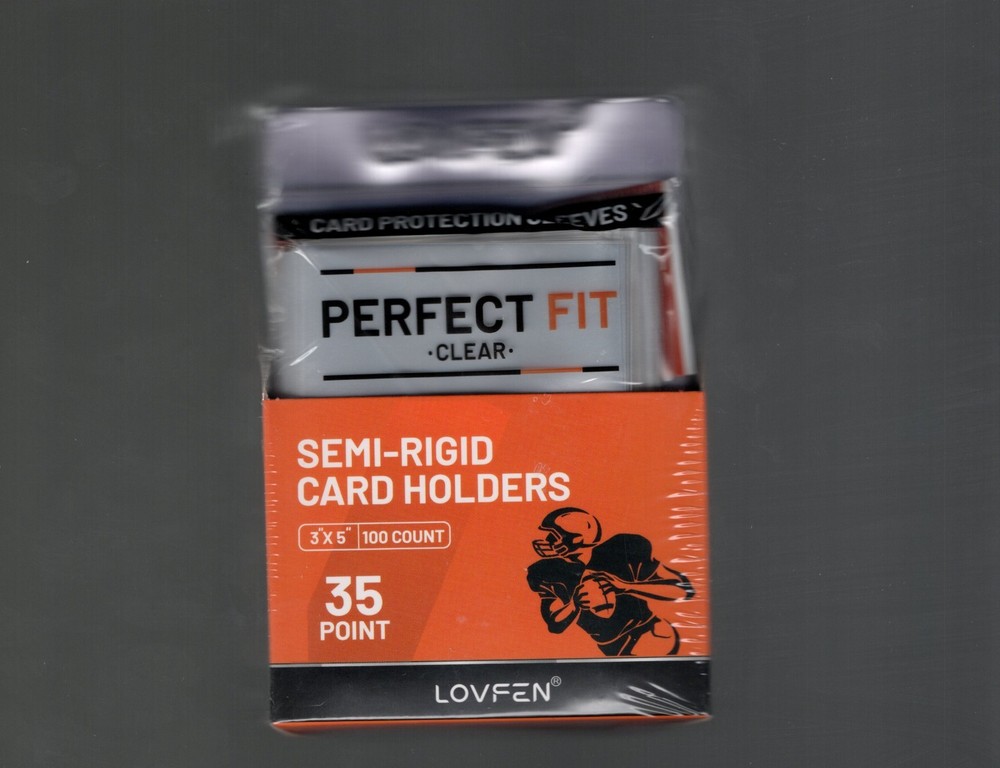 100 semi rigid card holders includes 100 soft sleeves