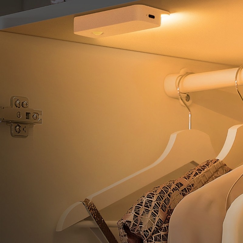 Motion Activated Nightlight Rechargeable Installation Plastic Housing