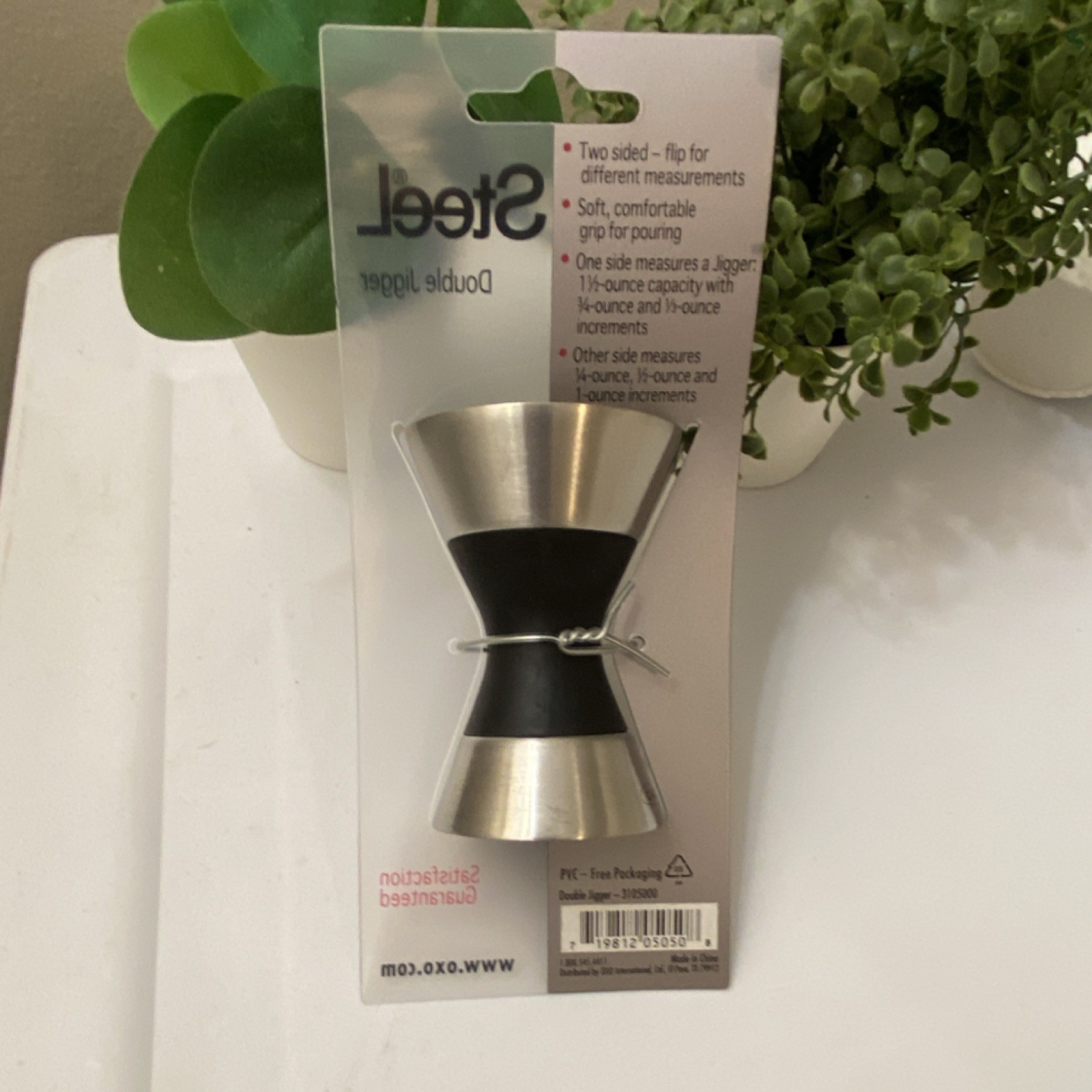 OXO Steel Double Jigger Stainless Steel 1.5 oz & 0.75 oz Bar Tool