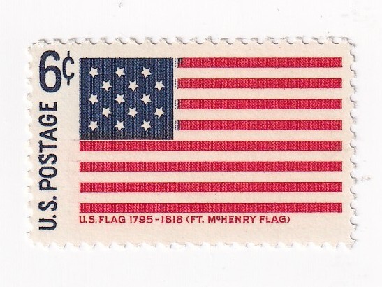 STAMP US SCOTT 1346 "Ft. McHenry Flag" 6 CENT 1968 MNH