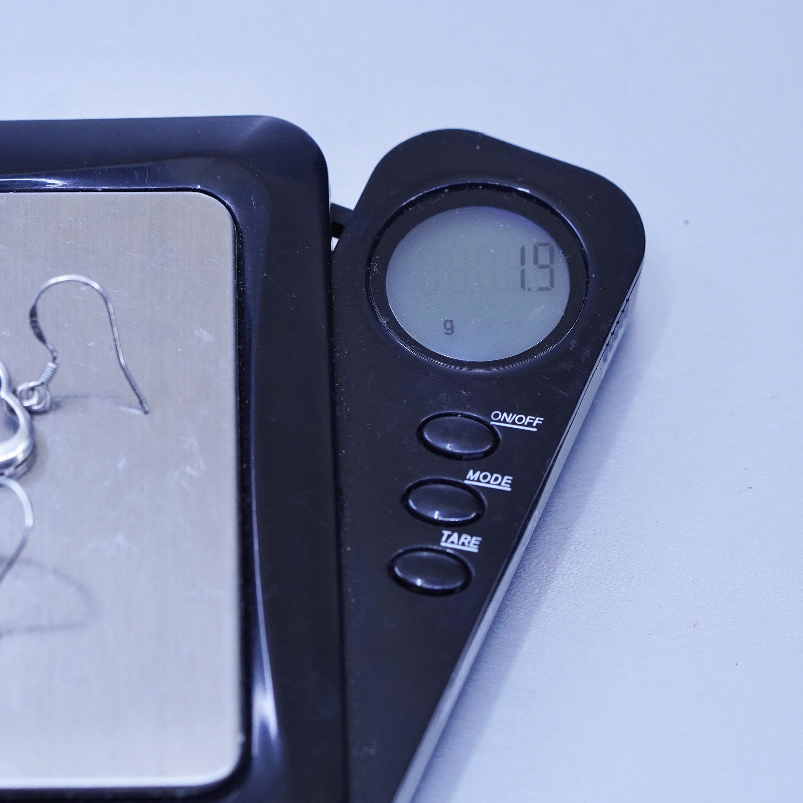 Vintage sterling silver 925 handmade earrings with filigree heart dangles