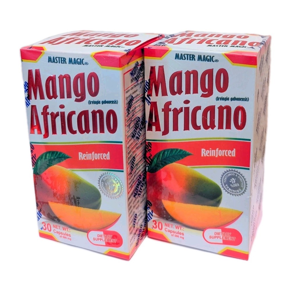 2 PACK! Mango Africano MASTER MAGIC AFRICAN MANGO 60 Capsules Original