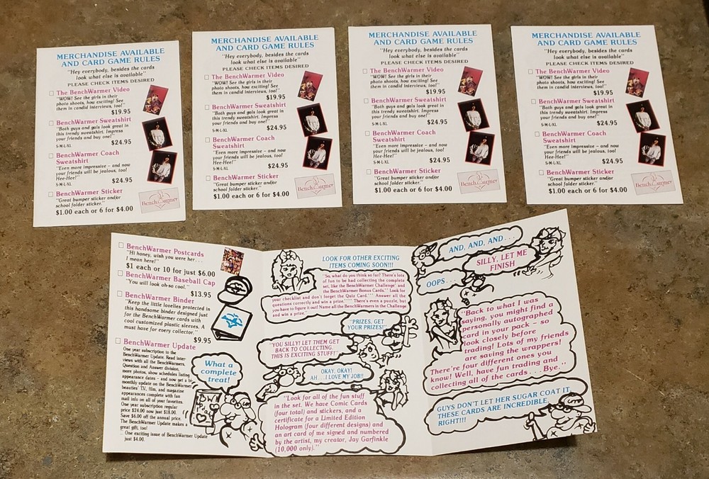 BENCHWARMERS 1992 PREMIER 122 CARD SET. 4 DIFF. WRAPPERS,& PACK. MINT. SEE