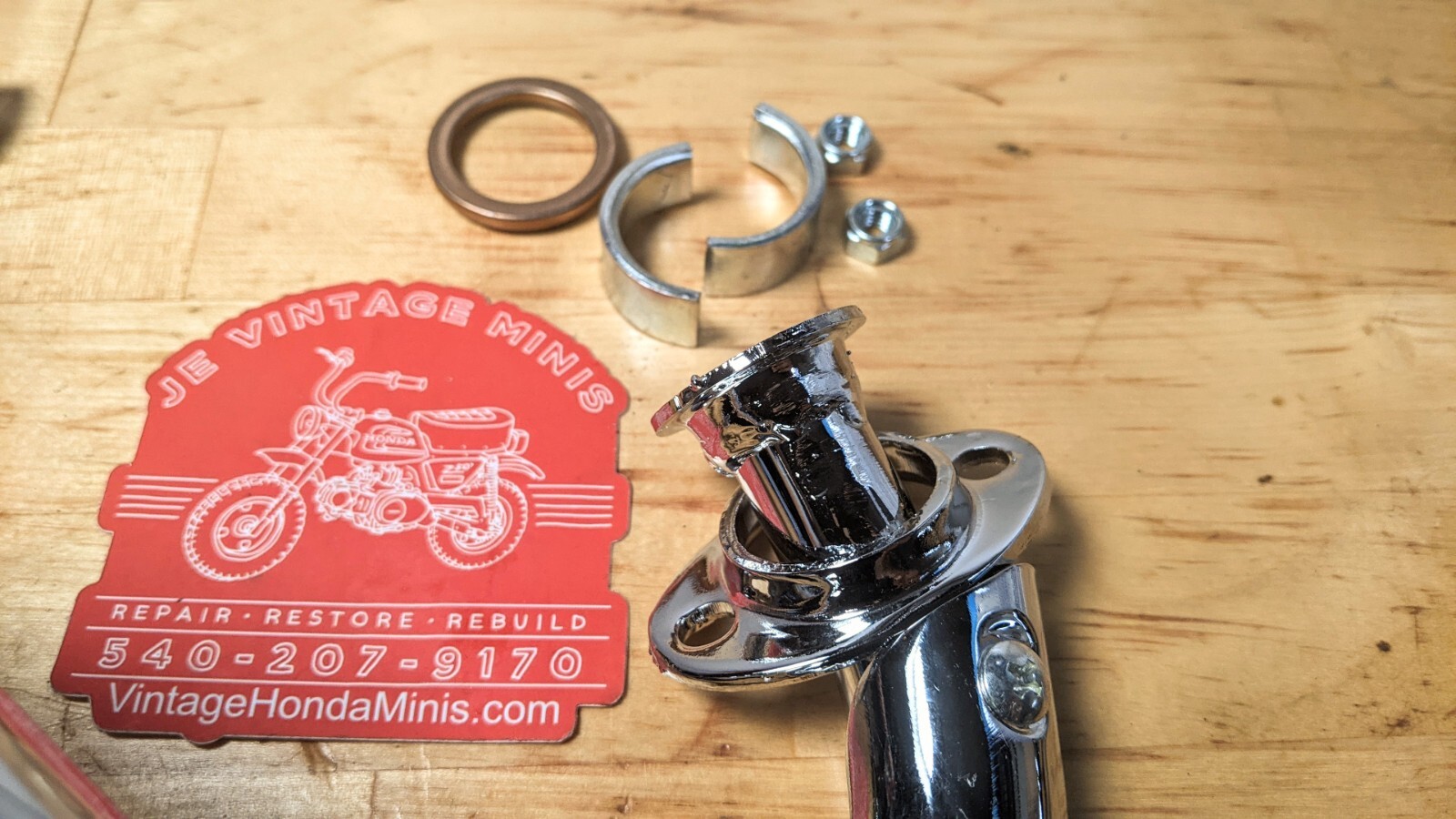 Exhaust - Vintage Style Replica Muffler & Header Kit - Honda Z50 Z50a K0 K1 K2