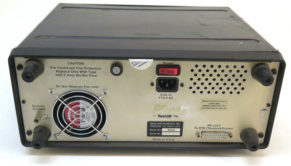 Sage Instruments 930A Communications Test Set [ For Parts ]
