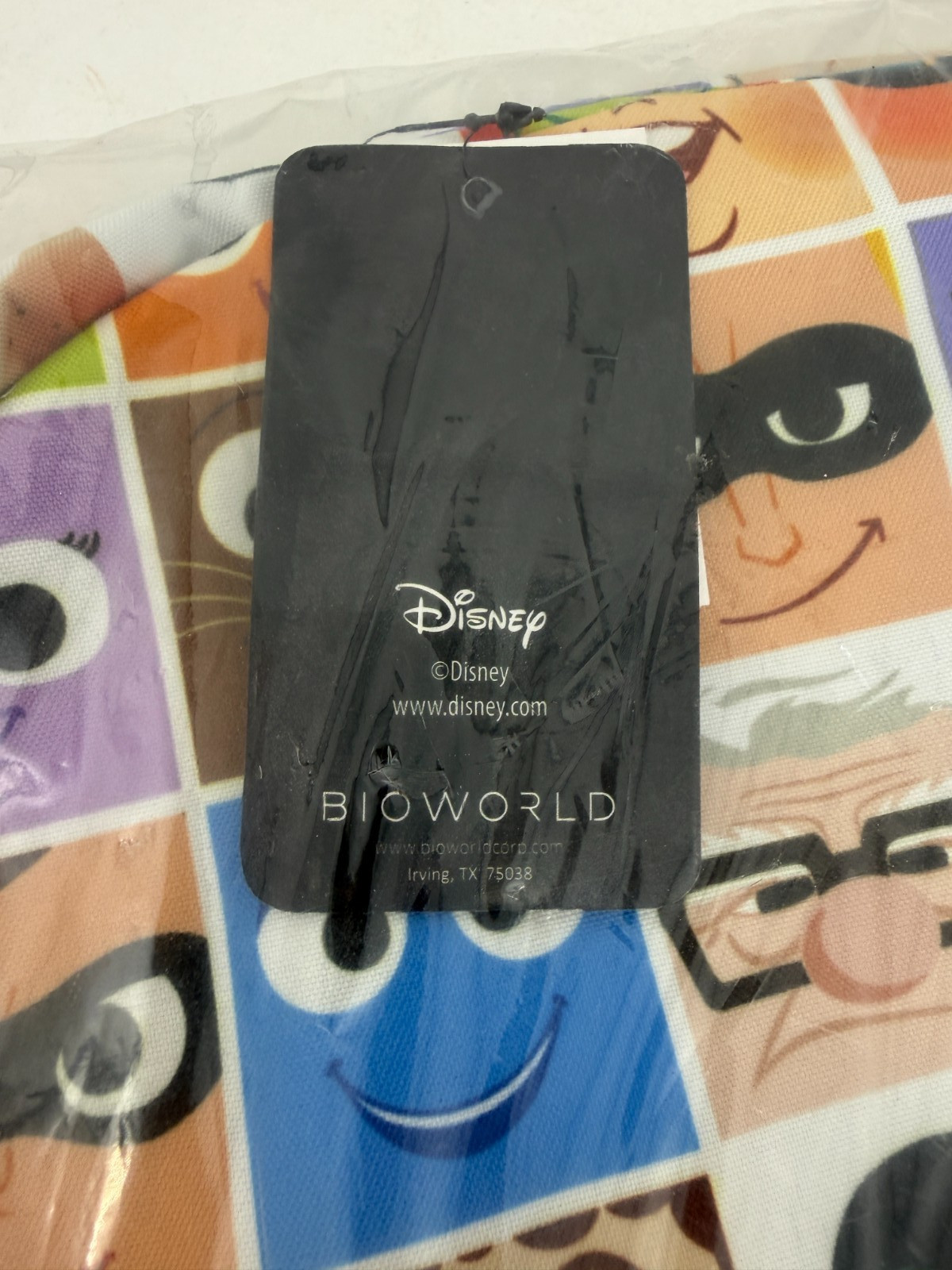 Disney Pixar Character Faces Backpack Boworld All-Over Print School Bag NEW