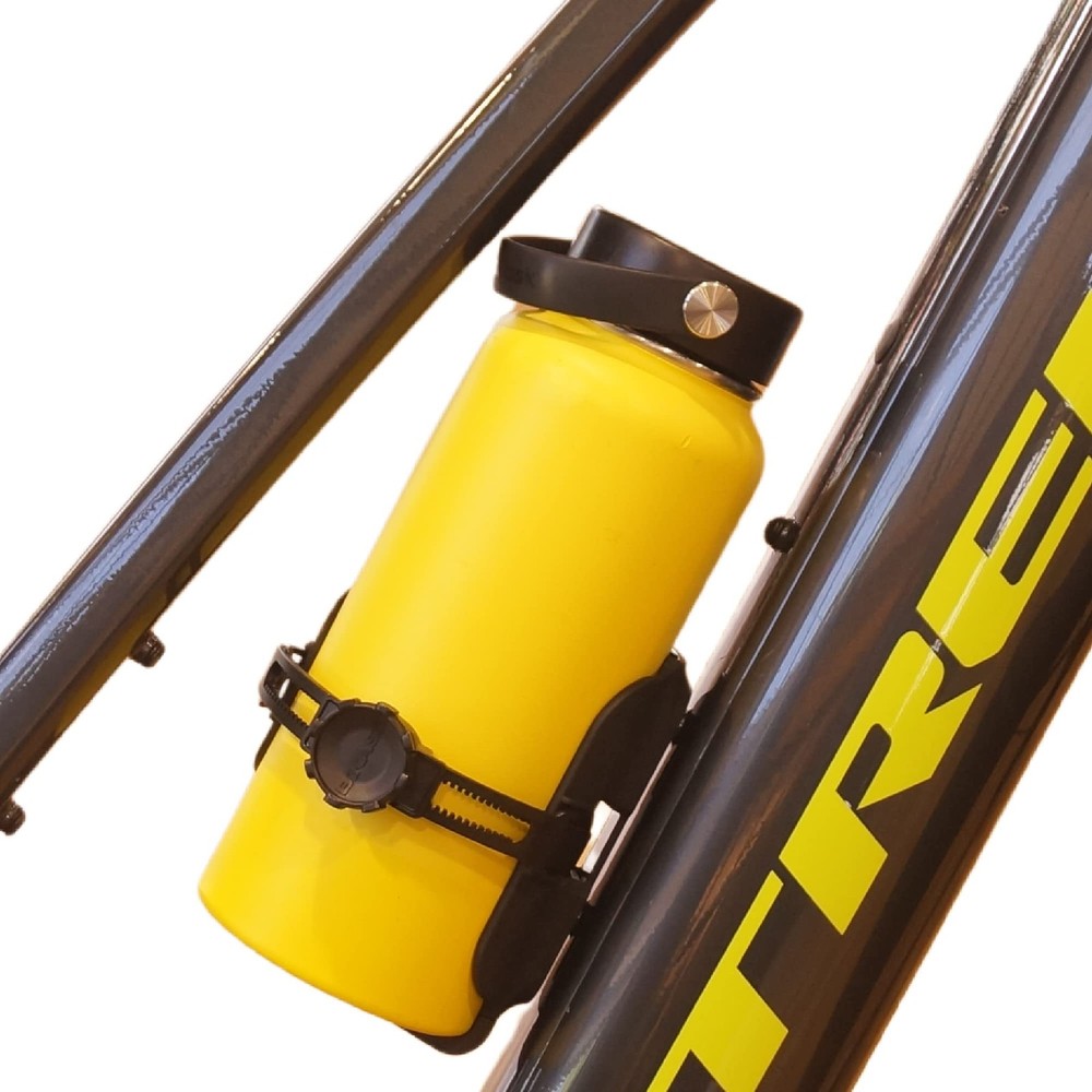 BiKASE Sidewinder ABC Adjustable Drink Holder - Side Loading, Black