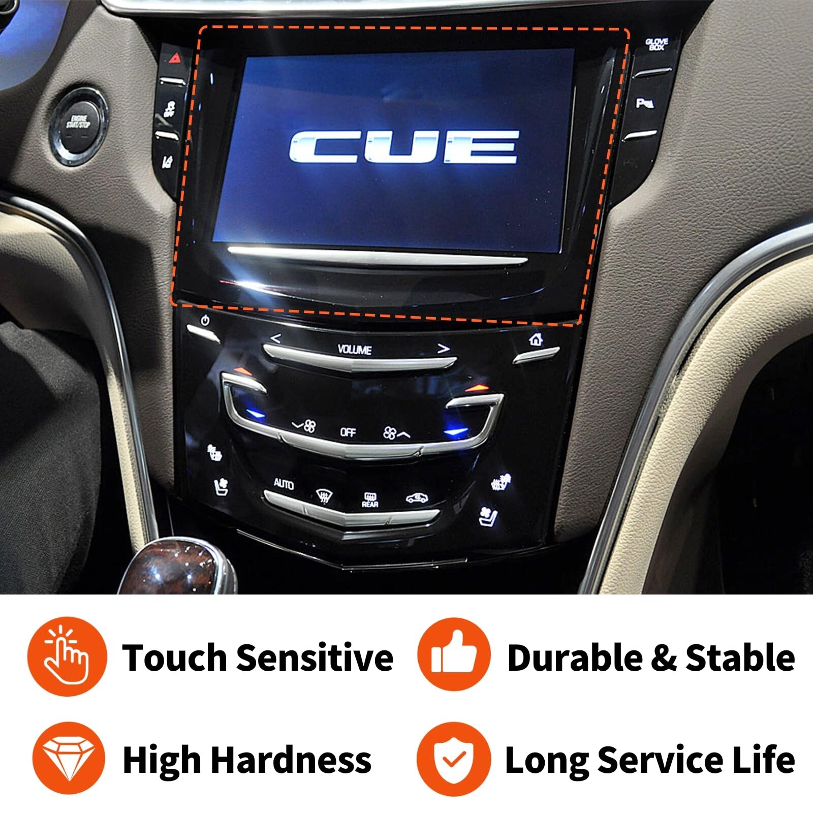 YNKTNVUN CUE Touch Screen Replacement for 2013-2020 Cadillac ATS CTS ESCALADE...