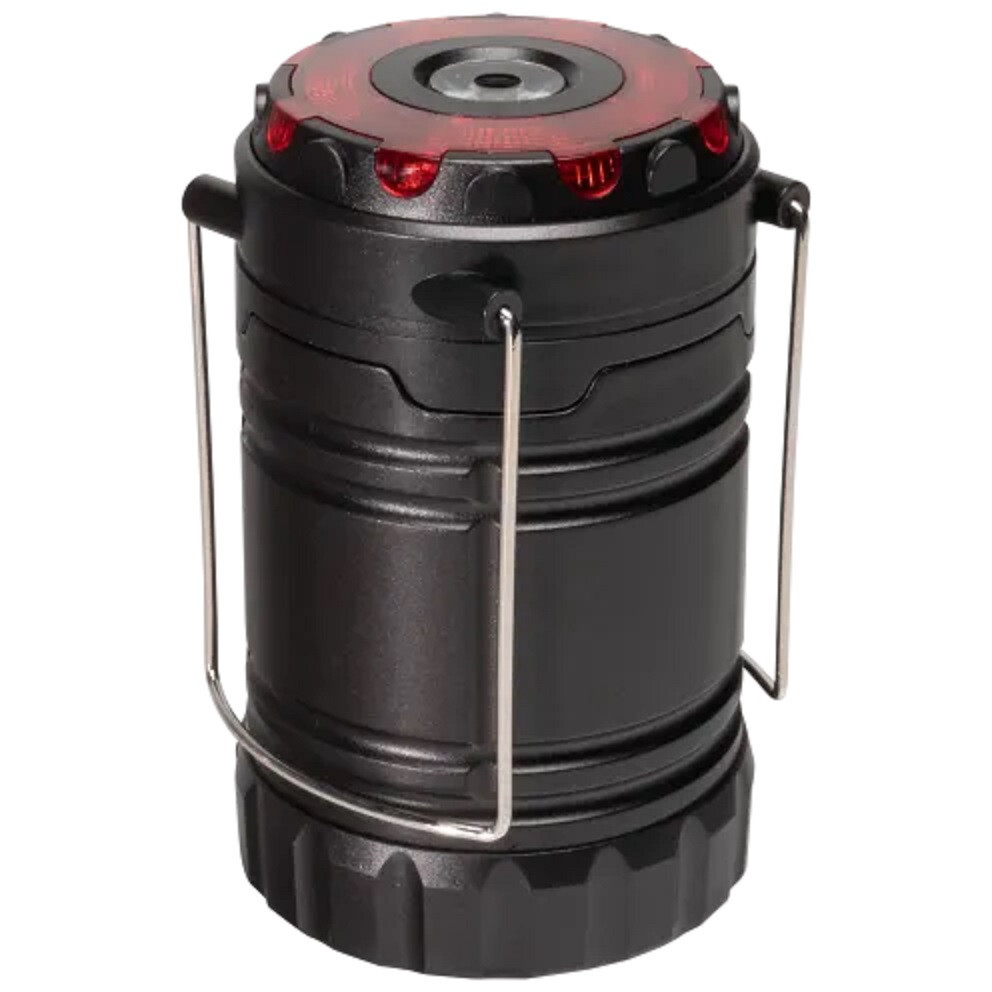 SecureBrite Pop-Up Lanterns with Flashlight & Emergency Flash Metalic Black