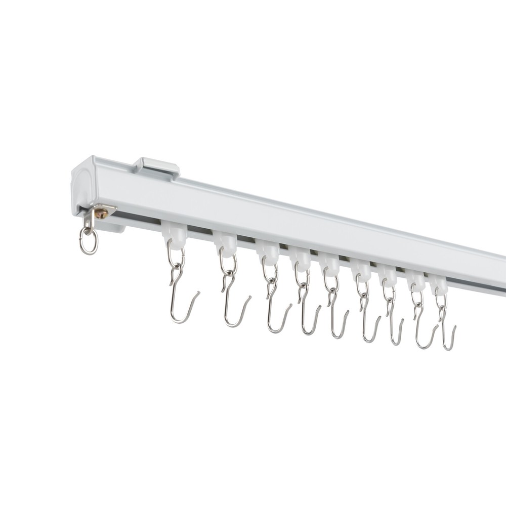 Adjustable Ceiling Mounted Curtain Track Rail Straight Slide Window Balcon