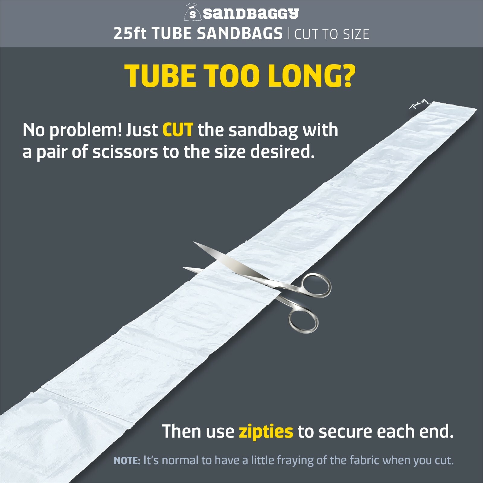 Sandbaggy Empty Tube Sandbags | Build Earthbag Homes FASTER | 6, 12, & 25 ft