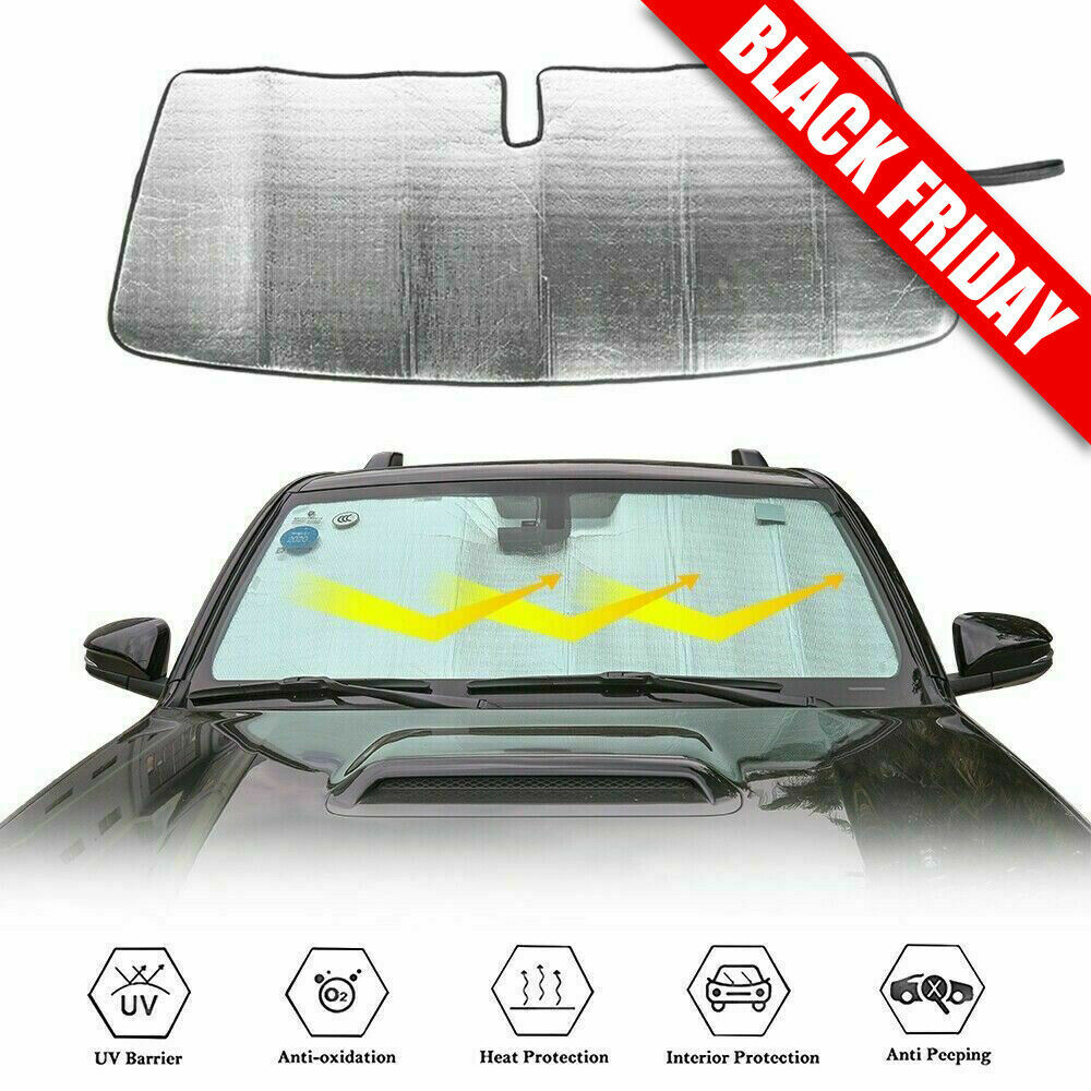 Car Front Windshield Sunshade UV Reflector Snow Shade Visor For 4Runner 2017+
