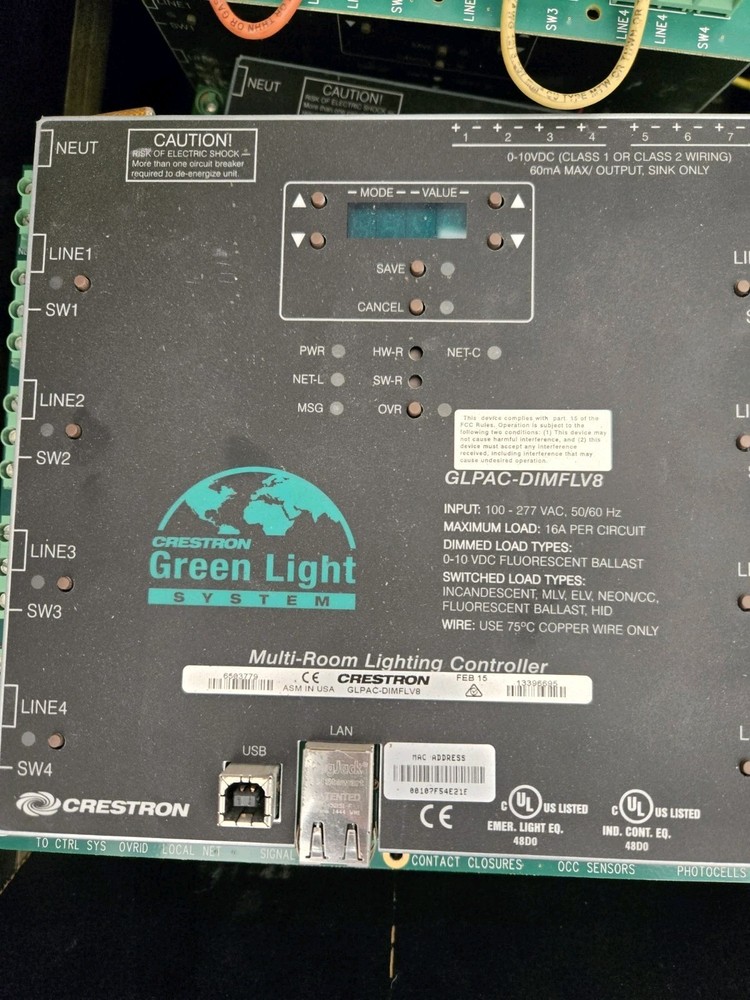 CRESTRON Greenlight System GLPAC-DIMFLV8