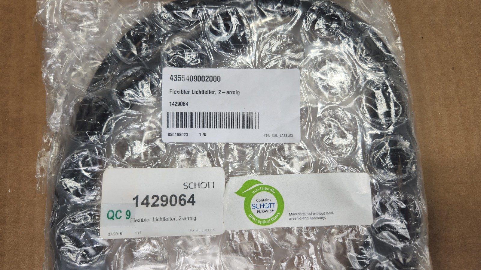 Zeiss 435540-9002-000 Schott 1429064 Light Guide Dual Flex 4.5/1000mm ECO