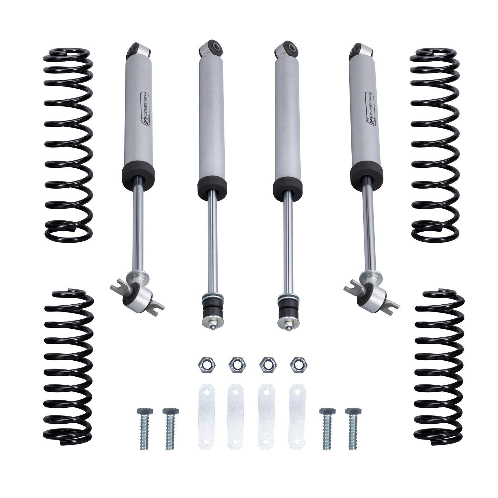 BFO 2.5" Lift Kit W/ Shock Absorbers for Jeep Wrangler JK Unlimited 4DR 2007-18