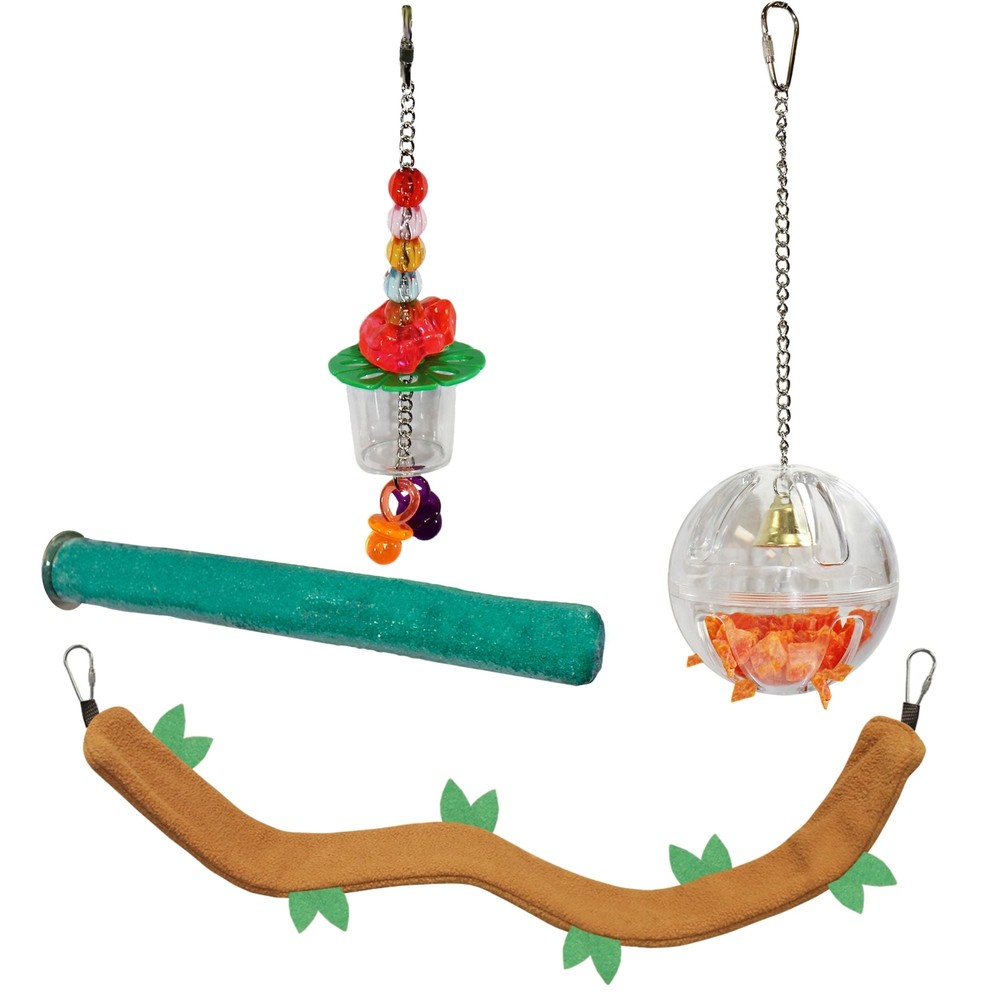 Cage Enhancement Set (Basic) - Interactive Climbing Foraging Accessory