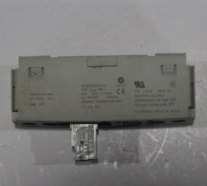 SIEMENS SOLID STATE RELAY 3RF2120-1BA04, 1 PH, 20 A, 460V