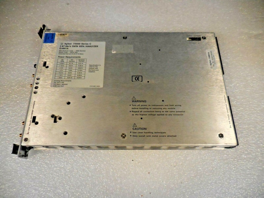 Agilent/ HP E4861A Data Generator/ Analyzer Module (7500 Series C, 2.67 Gb/s)