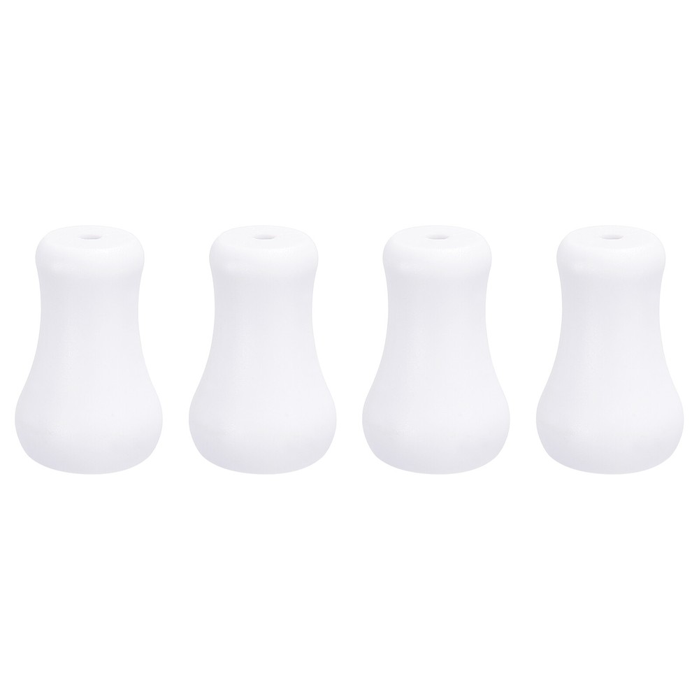 4Pcs Cord Knobs, 25.4mm Window Blind Tassels Plastic Pull Cord, White