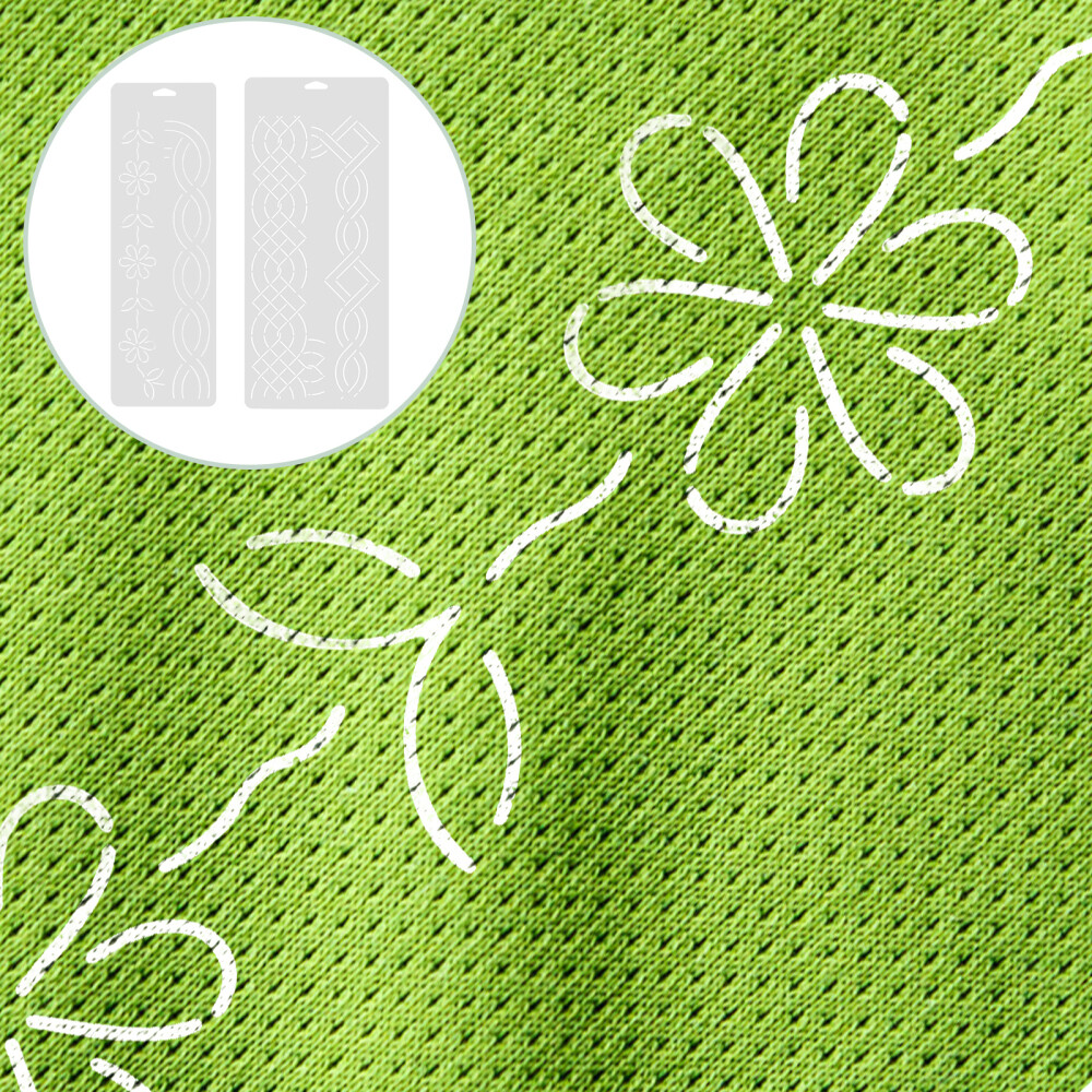 2Pcs Quilting Template Plastic Sewing Patchwork Quilt Template DIY Craft Supply