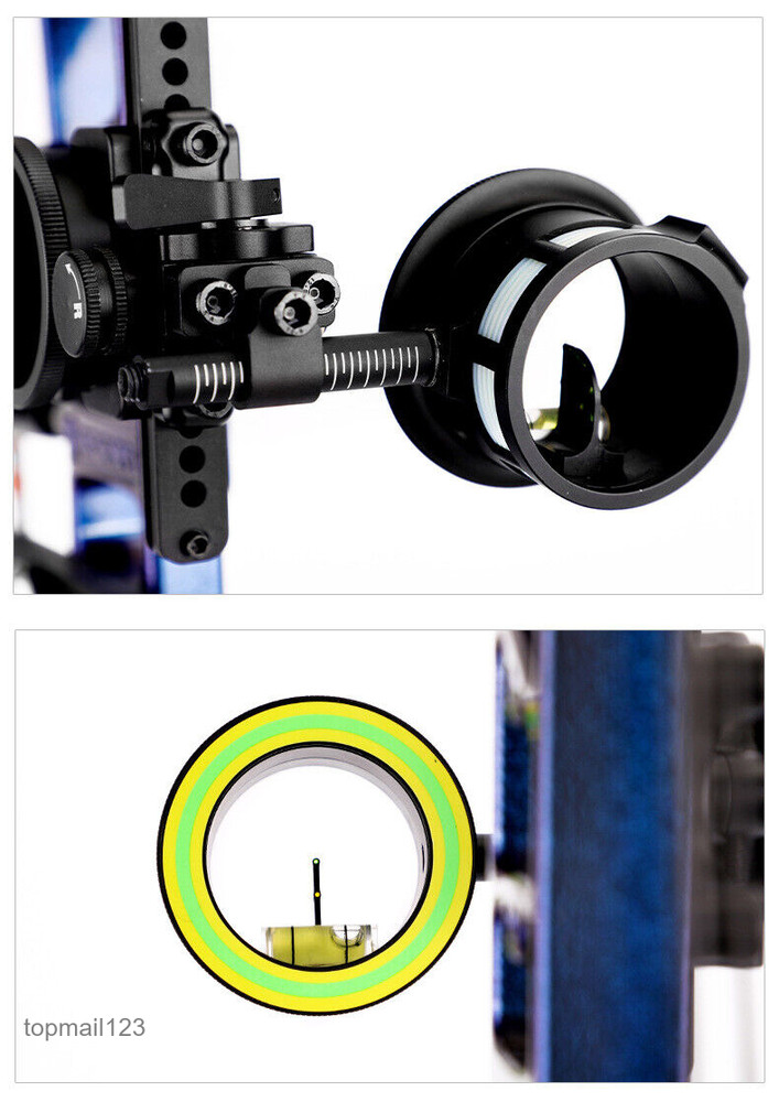 Mechanical Single Needle Aiming 4 Direction Adjustment Aluminium Alloy Bow Sight