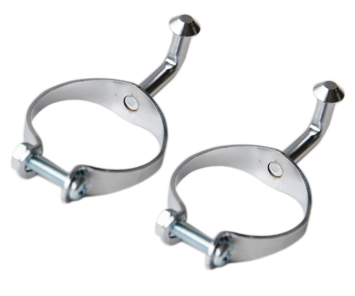 Vintage Style Bicycle Frame Fit Chrome Pump Pegs Holders Clips L'Eroica