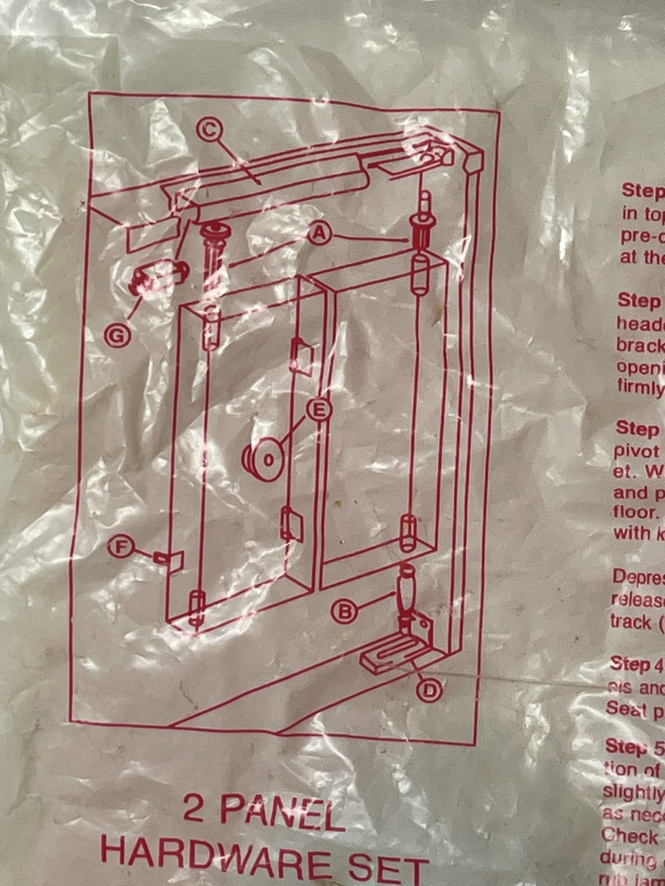 Folding Pivot Door Hardware Kit