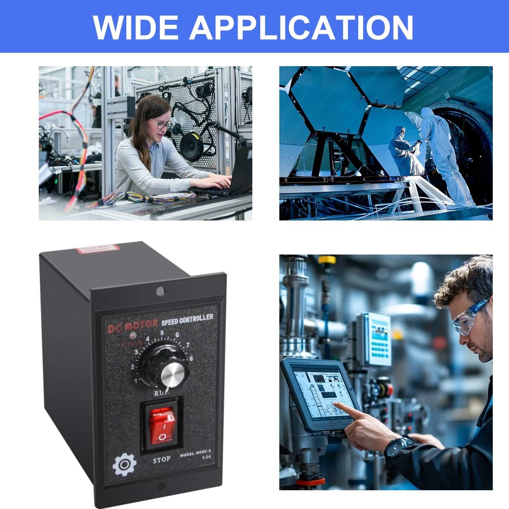 500W DC Motor Speed Controller AC 110V to DC 90V Forward Reversible Regulator US