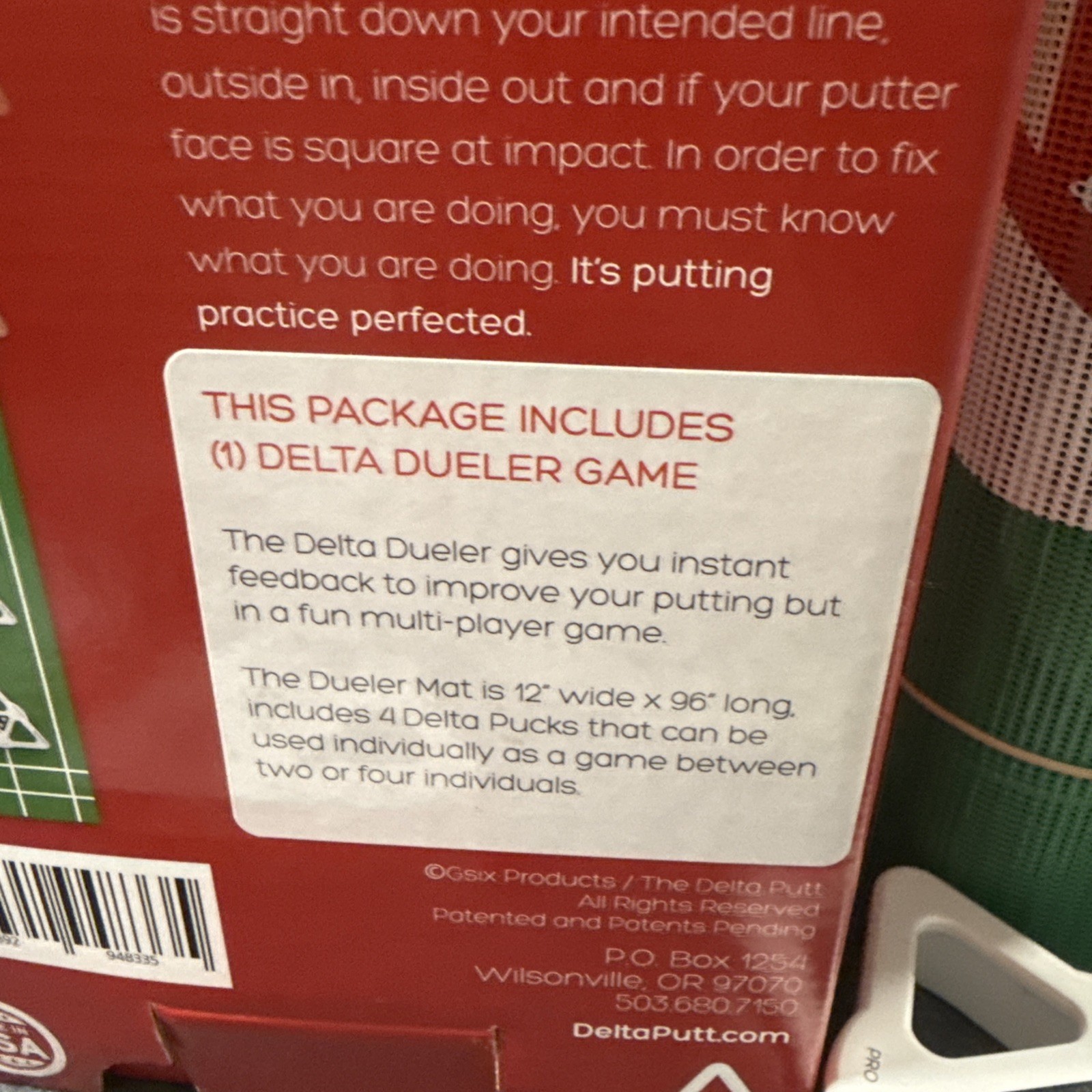 The Delta Dueler And The Delta Putt Training Aid & Game/Improve Your Putting