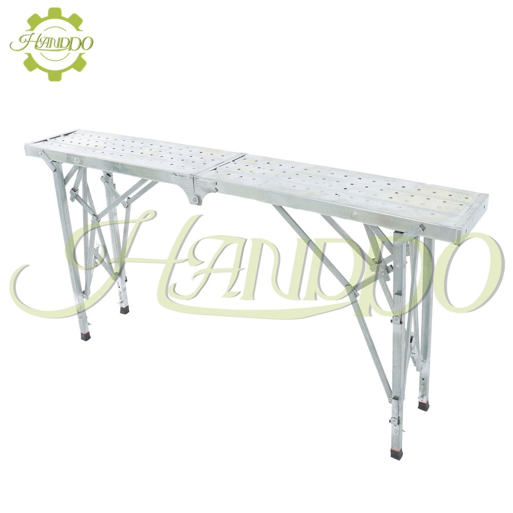 1.8m Scaffolding, Adjustable Height Work Platform Scaffold Tower Ladder Stool