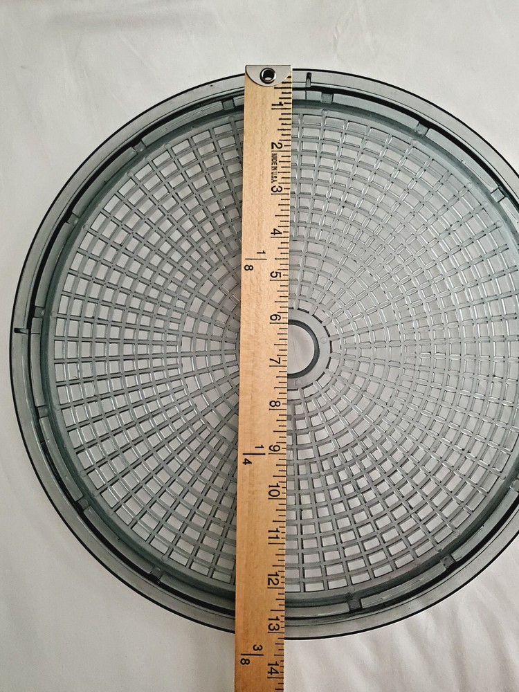 Set of 2 Dehydrator Trays Round Gray