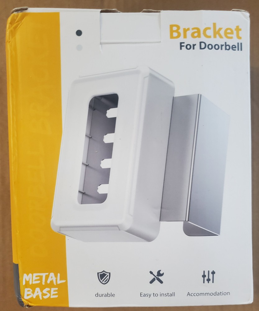 Bracket For Doorbell - Metal Base (Black)