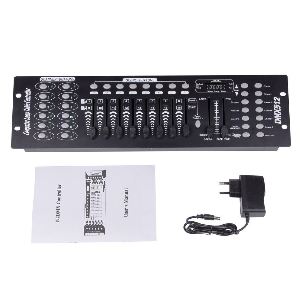 DMX 512 192 Channels Operator Console Controller For Stage Lighting DJ Party