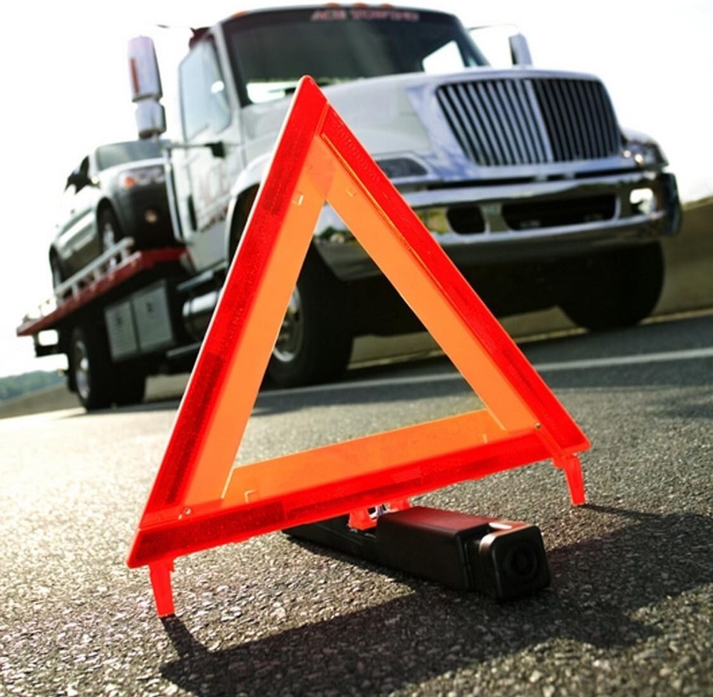 Emergency Warning Triangle DOT Approved Reflective Safety Roadside Kit for Car