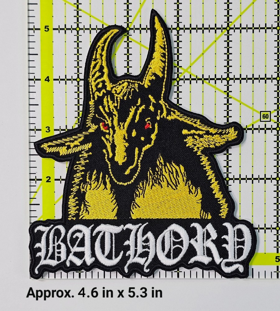 Bathory black metal patch, Bathory band patch, iron/sew on patch